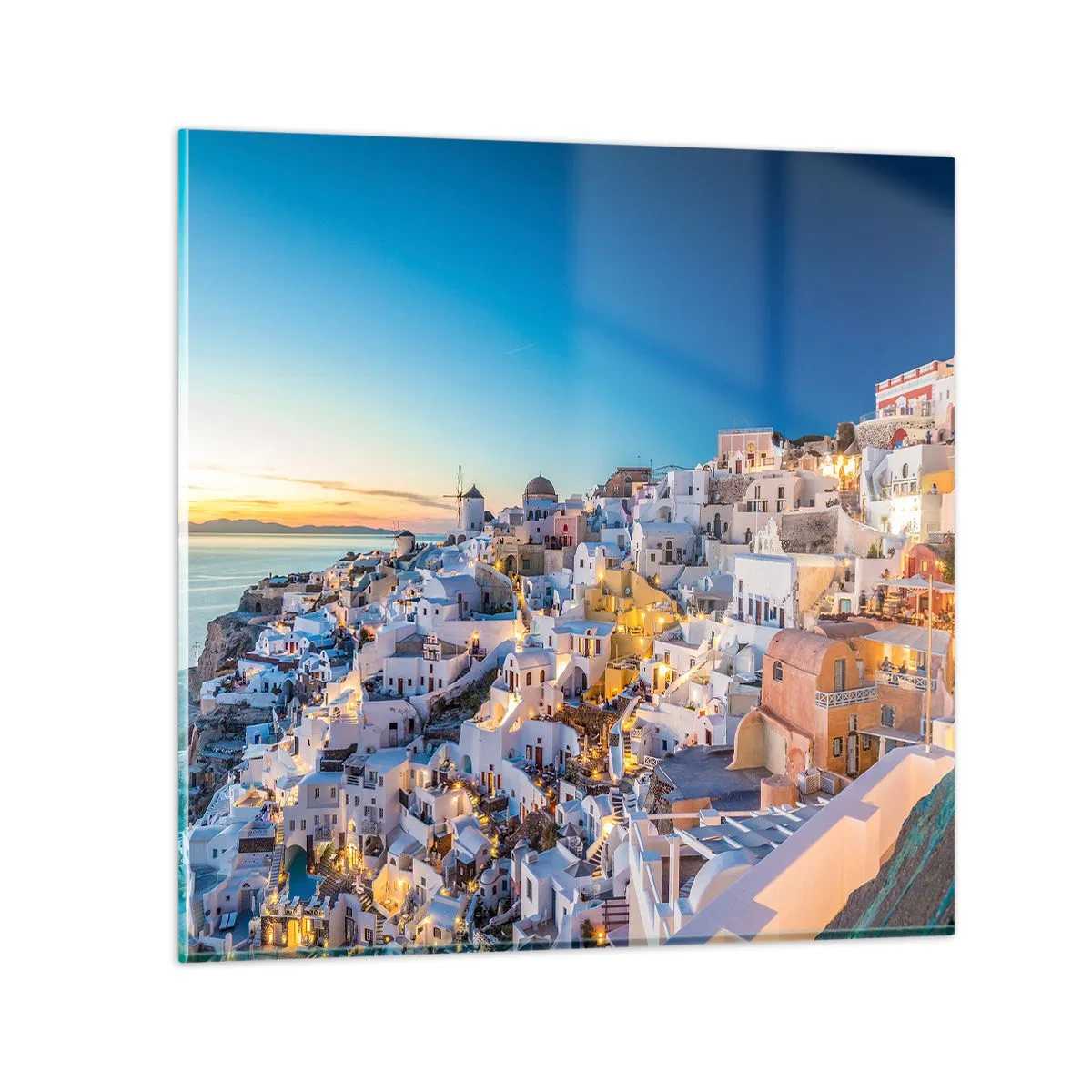Impression sur verre - Image sur verre - L'essence de la grecque - 30x30 cm