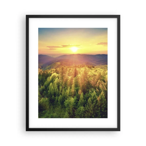 Affiche dans un cadre noir - Poster - Monts et sommets - 40x50 cm
