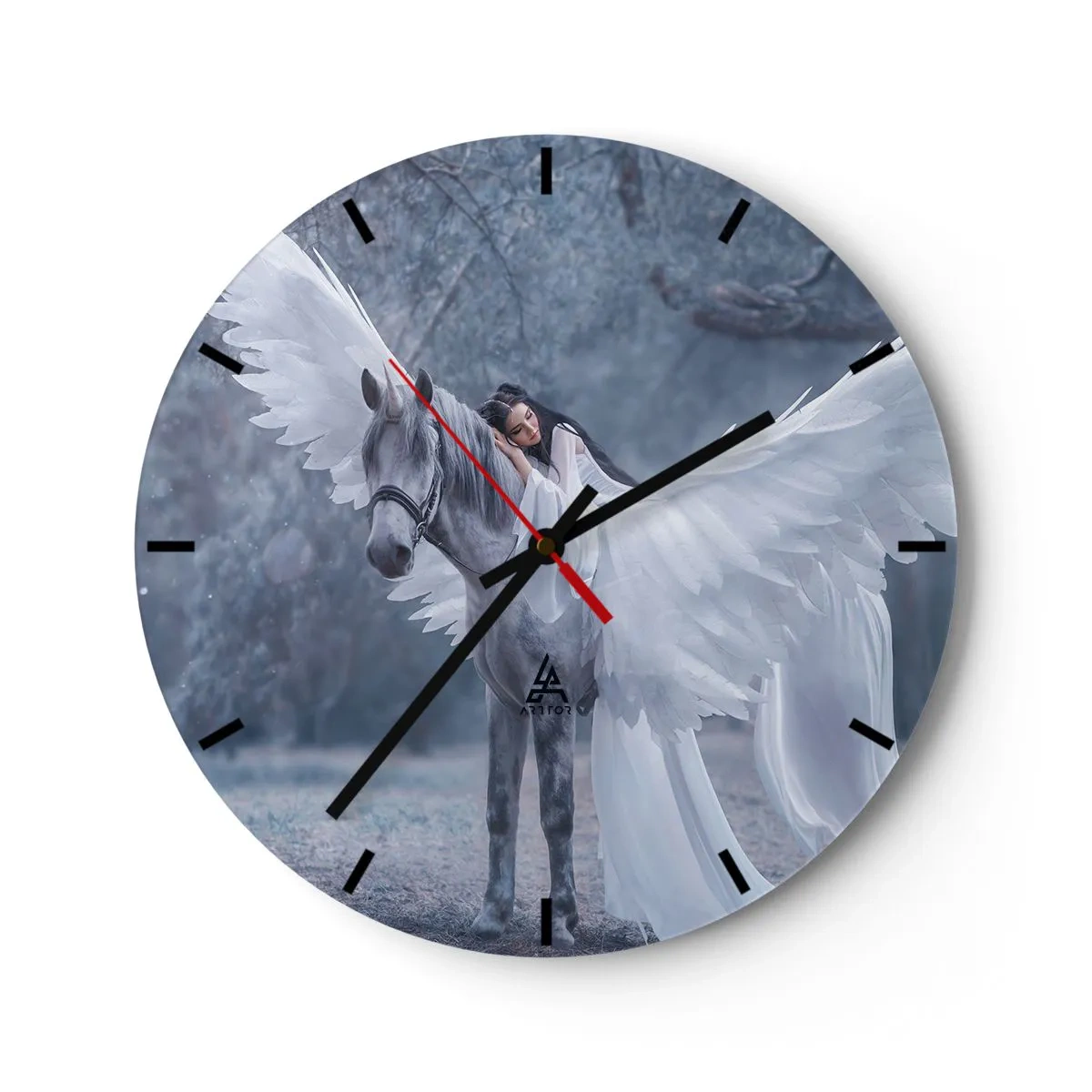 Horloge murale - Pendule murale - Un moment inspiré - 40x40 cm