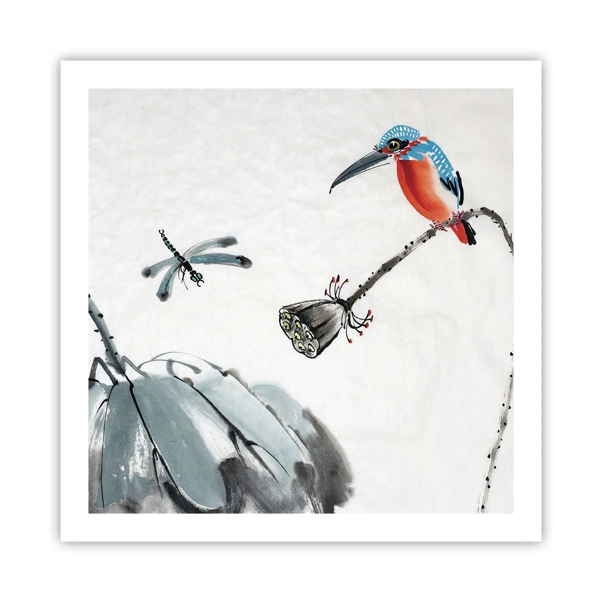 Affiche - Poster - La vie du champ - 60x60 cm