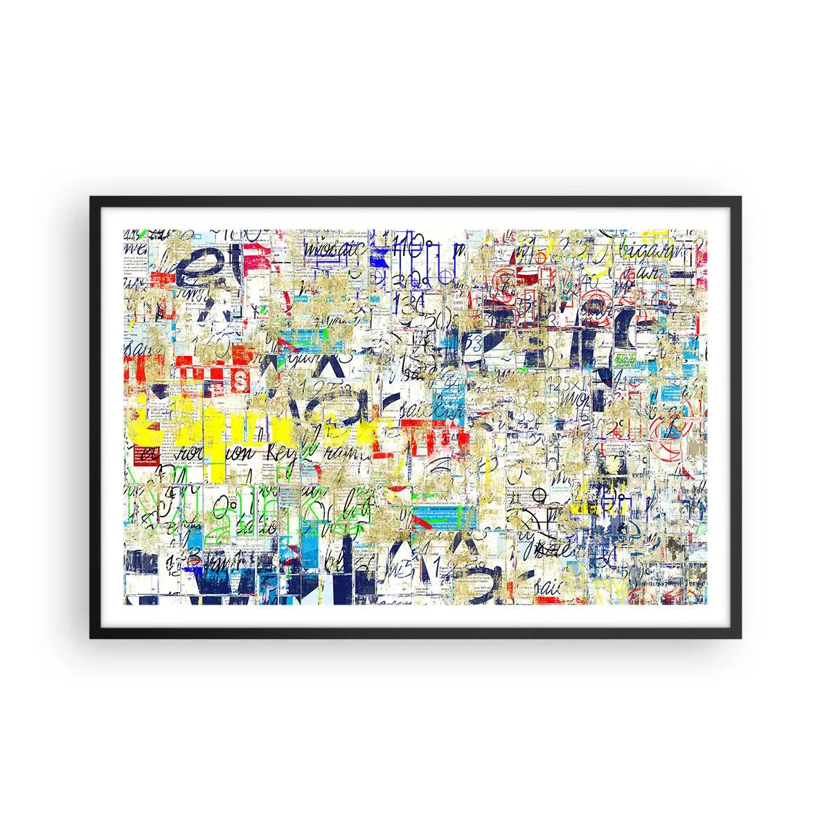 Affiche dans un cadre noir - Poster - Ca fait juste plaisir aux yeux - 91x61 cm