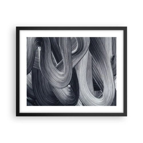 Affiche dans un cadre noir - Poster - La fluidité de la réalité - 50x40 cm