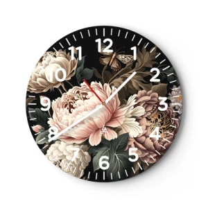 Horloge murale - Pendule murale - De style baroque - 40x40 cm