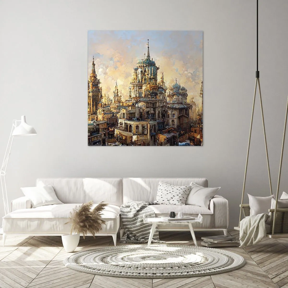 Impression sur toile - Image sur toile - Ville des villes - 30x30 cm