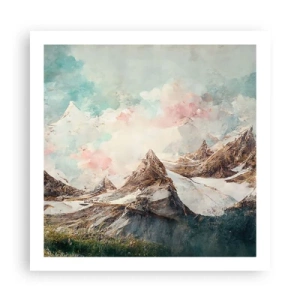 Affiche - Poster - Lames de roche - 60x60 cm