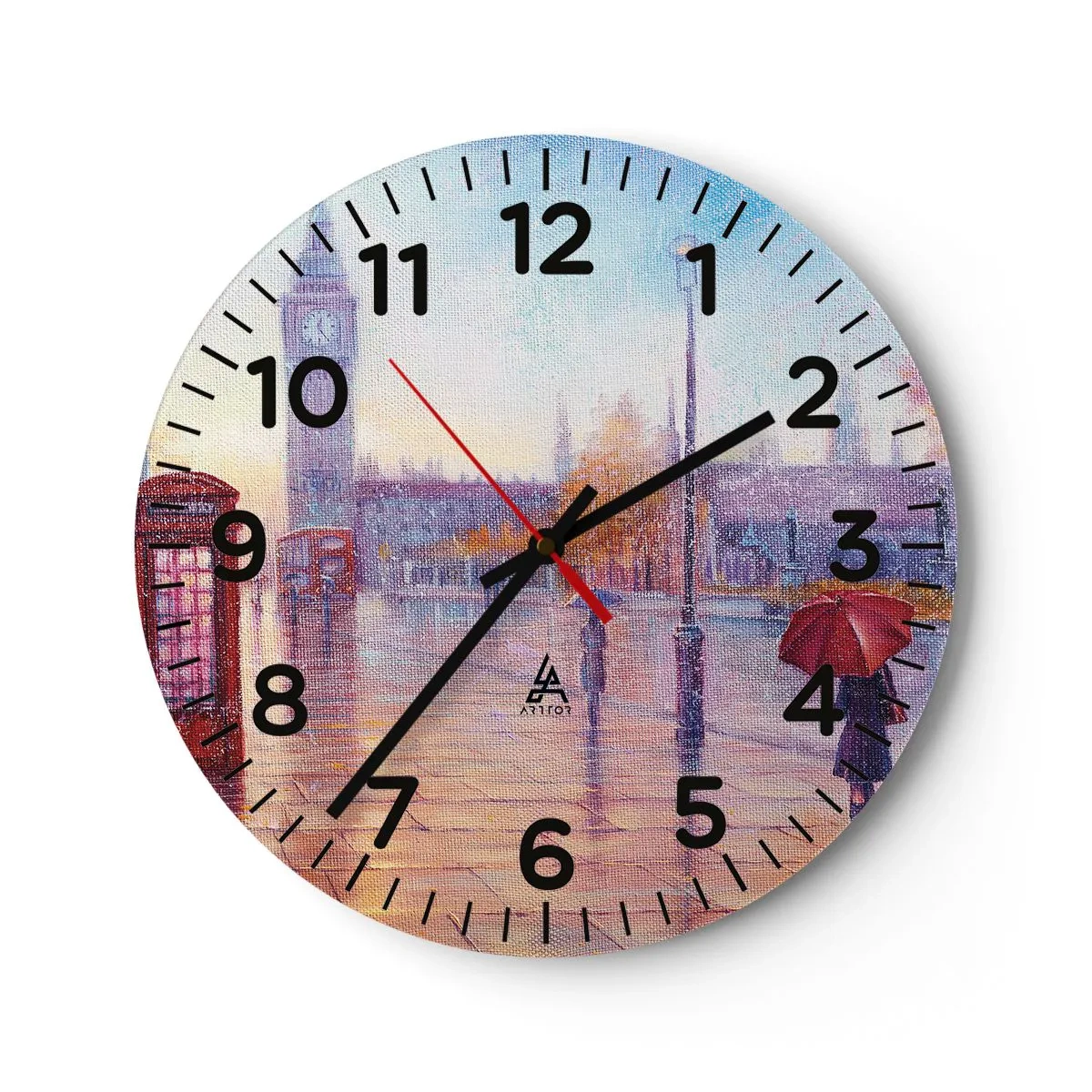 Horloge murale - Pendule murale - Jour automnal londonien - 30x30 cm