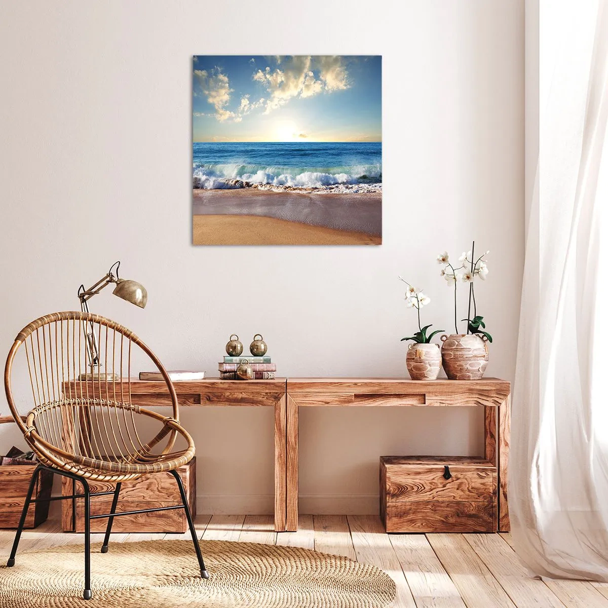 Impression sur toile - Image sur toile - Mouvement et immobilité à la fois - 30x30 cm