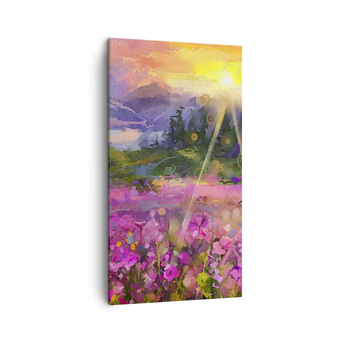 Impression sur toile - Image sur toile - Dans la vallée à l'abri du soleil - 45x80 cm