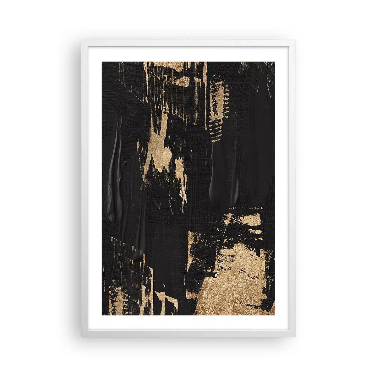 Affiche dans un cadre blanc - Poster - Empreinte du toucher - 50x70 cm