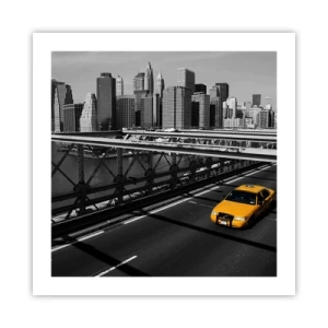 Affiche - Poster - Couleur de la grande ville - 50x50 cm