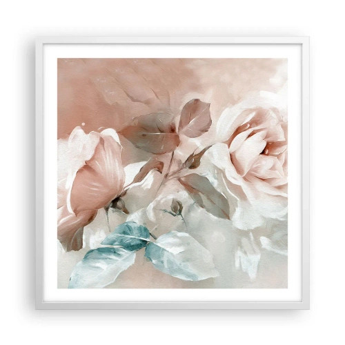 Affiche dans un cadre blanc - Poster - L'esprit du romantisme - 60x60 cm
