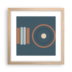 Affiche dans un chêne clair - Poster - Essence des choses - 30x30 cm