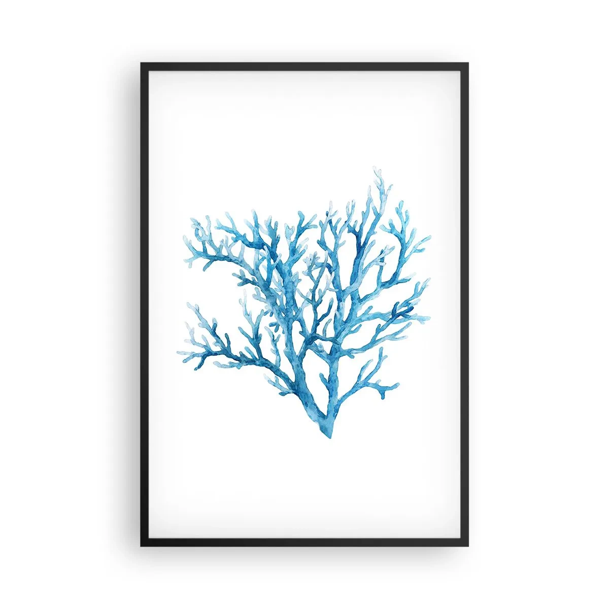 Affiche dans un cadre noir - Poster - Filigrane nautique - 61x91 cm