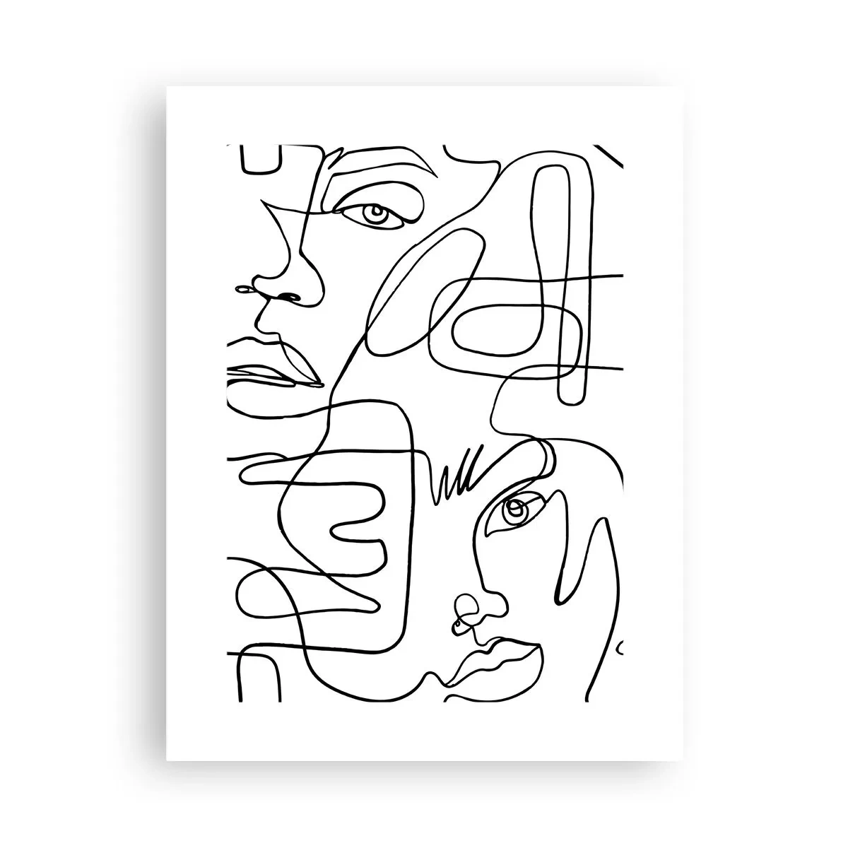 Affiche - Poster - Dans des émotions enchevêtrées - 30x40 cm