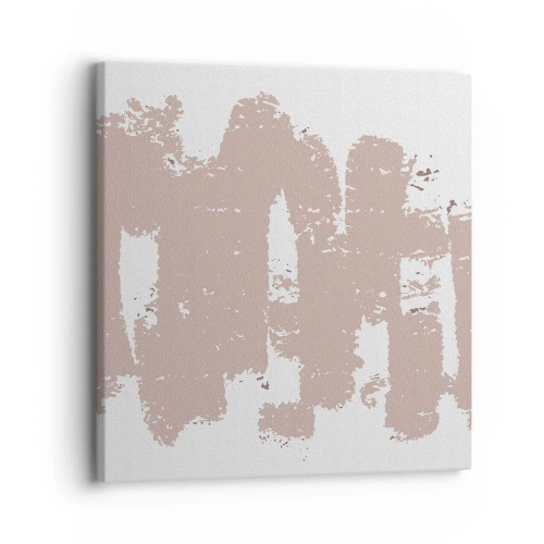 Impression sur toile - Image sur toile - Abstraction en rose tendre - 30x30 cm