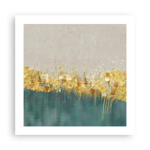 Affiche - Poster - La frontière dorée - 50x50 cm