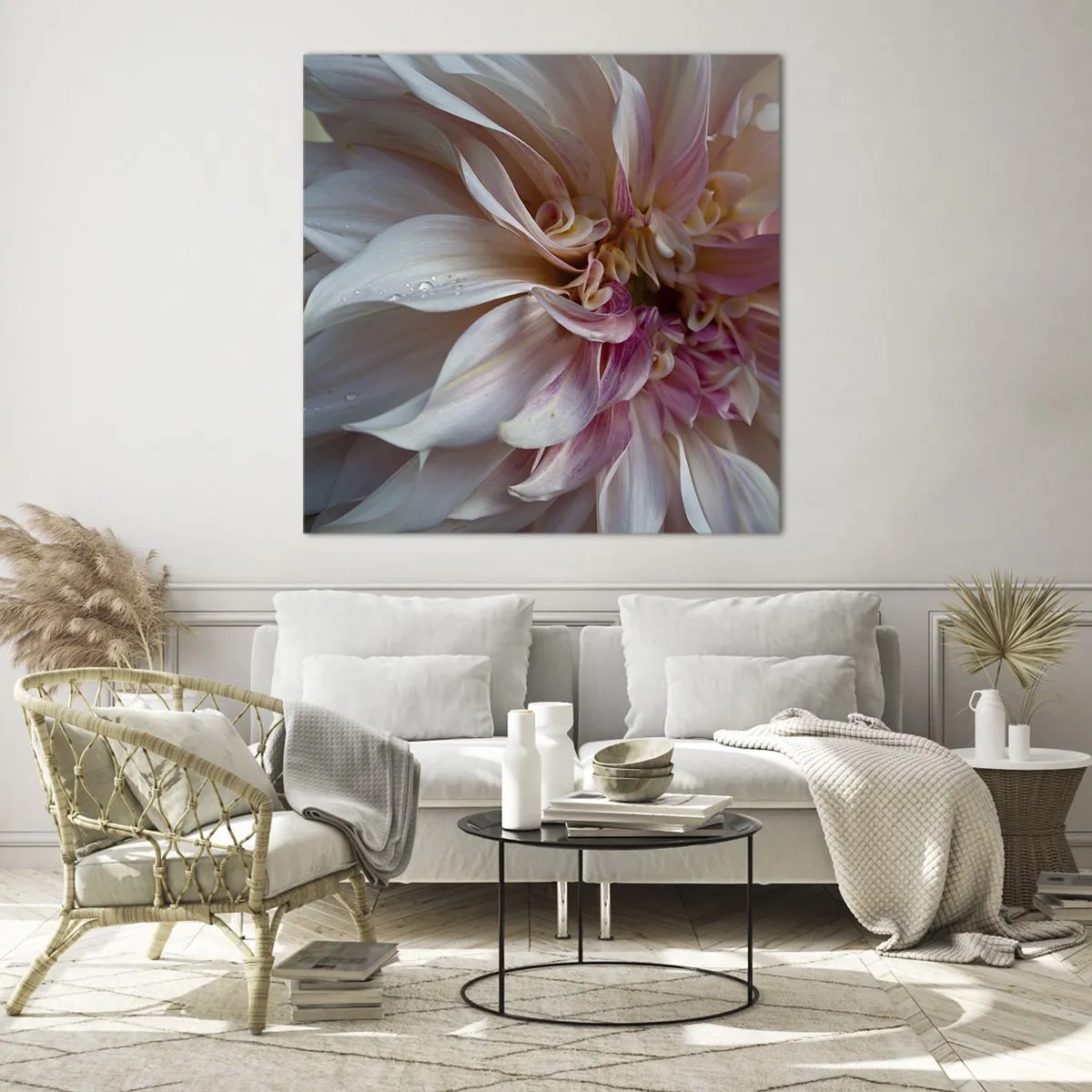 Impression sur verre - Image sur verre - Fraîcheur fleurissante - 40x40 cm