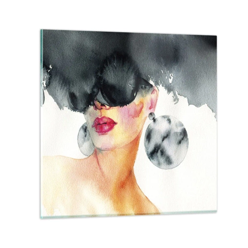 Impression sur verre - Image sur verre - Secret de l'élégance - 70x70 cm