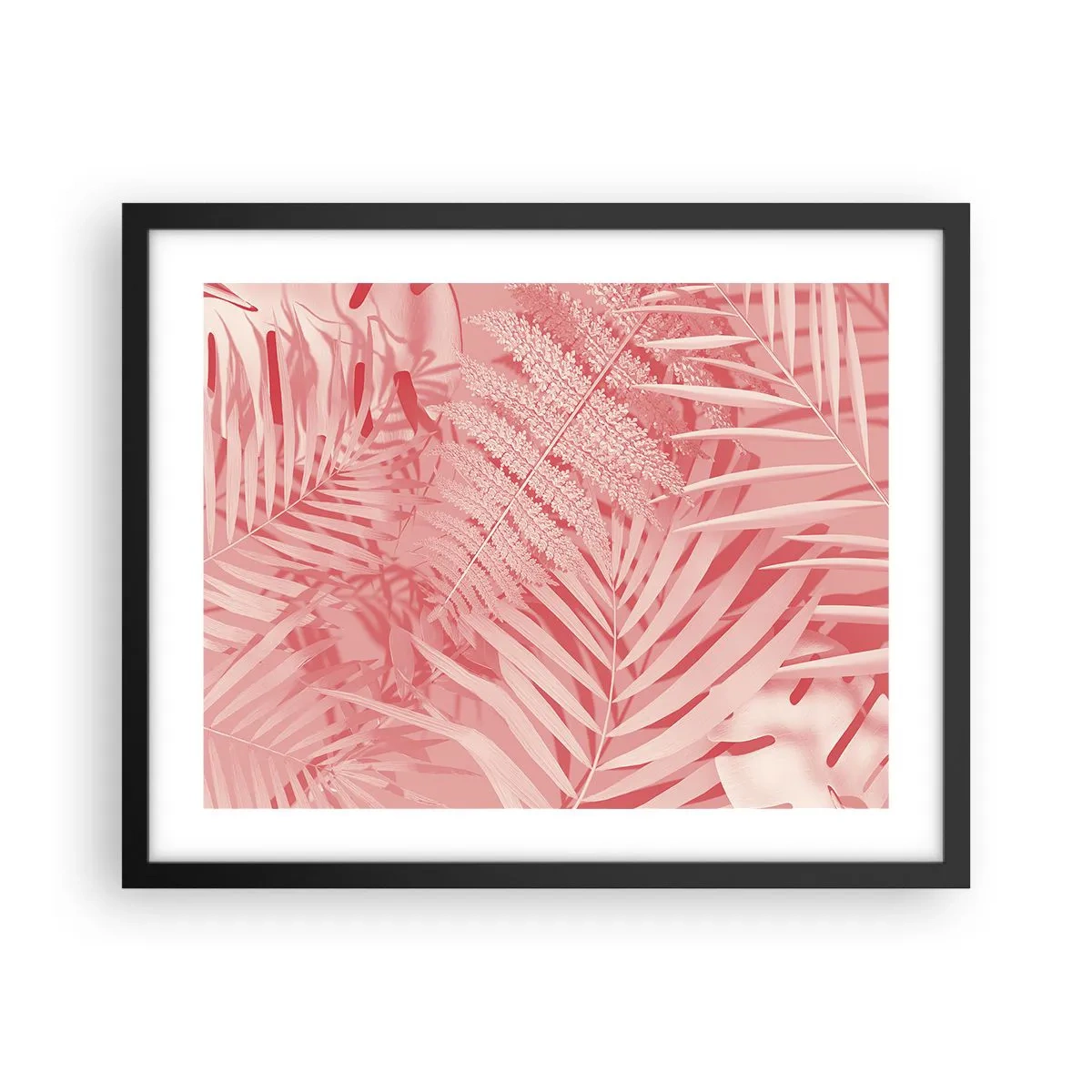 Affiche dans un cadre noir - Poster - Concept de rose - 50x40 cm