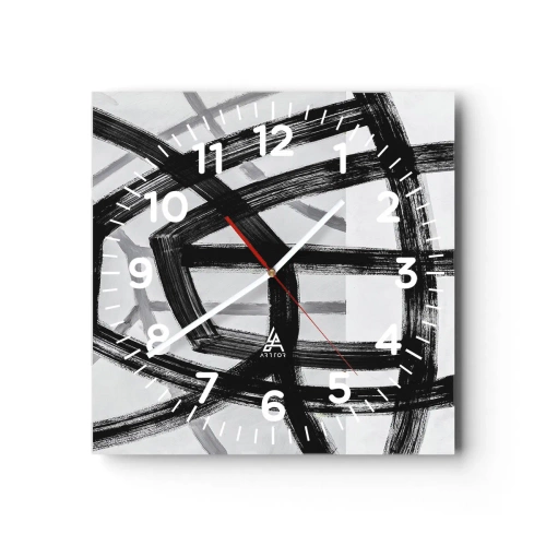 Horloge murale - Pendule murale - Profondeur du bâtiment - 30x30 cm