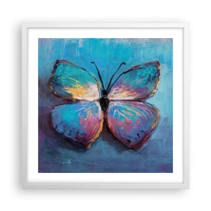 Affiche dans un cadre blanc - Poster - Dans toute sa splendeur - 50x50 cm