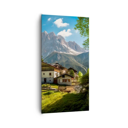 Impression sur toile - Image sur toile - Idylle alpine - 65x120 cm