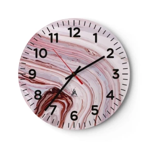 Horloge murale - Pendule murale - Tout droit, puis tout en bas - 30x30 cm