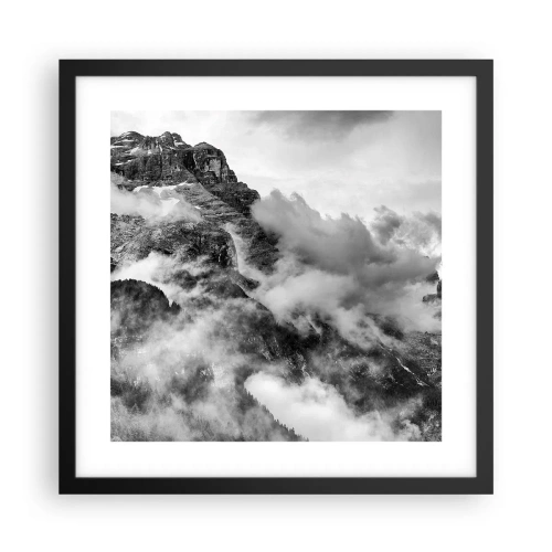 Affiche dans un cadre noir - Poster - Belle et cruelle - 40x40 cm