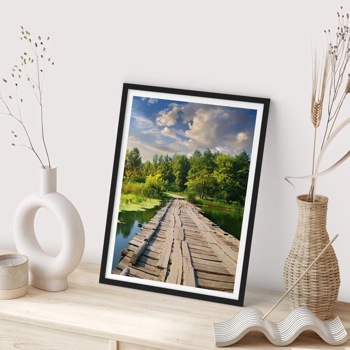 Affiche dans un cadre noir - Poster - L'été, l'été partout - 30x40 cm