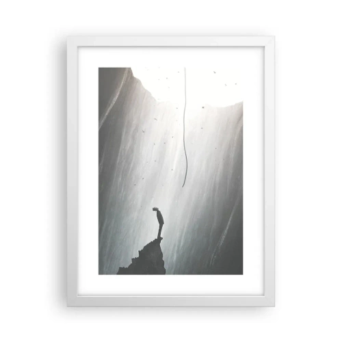 Affiche dans un cadre blanc - Poster - Il y a toujours une issue - 30x40 cm