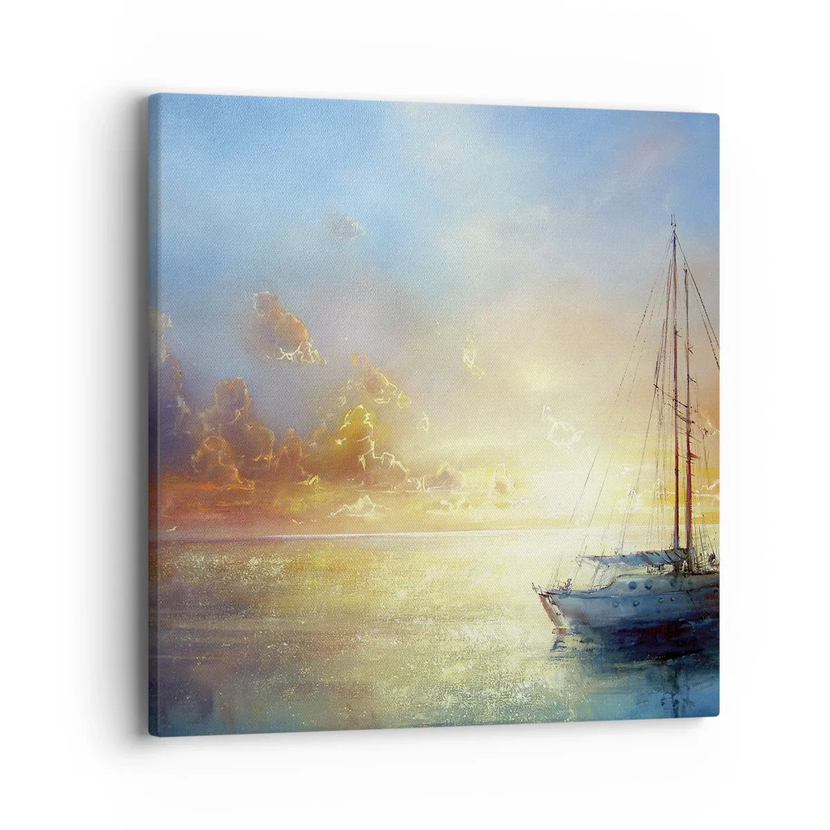 Impression sur toile - Image sur toile - Dans une baie dorée - 40x40 cm