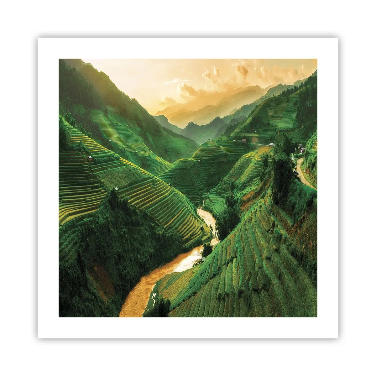 Affiche - Poster - Vallée vietnamienne - 50x50 cm