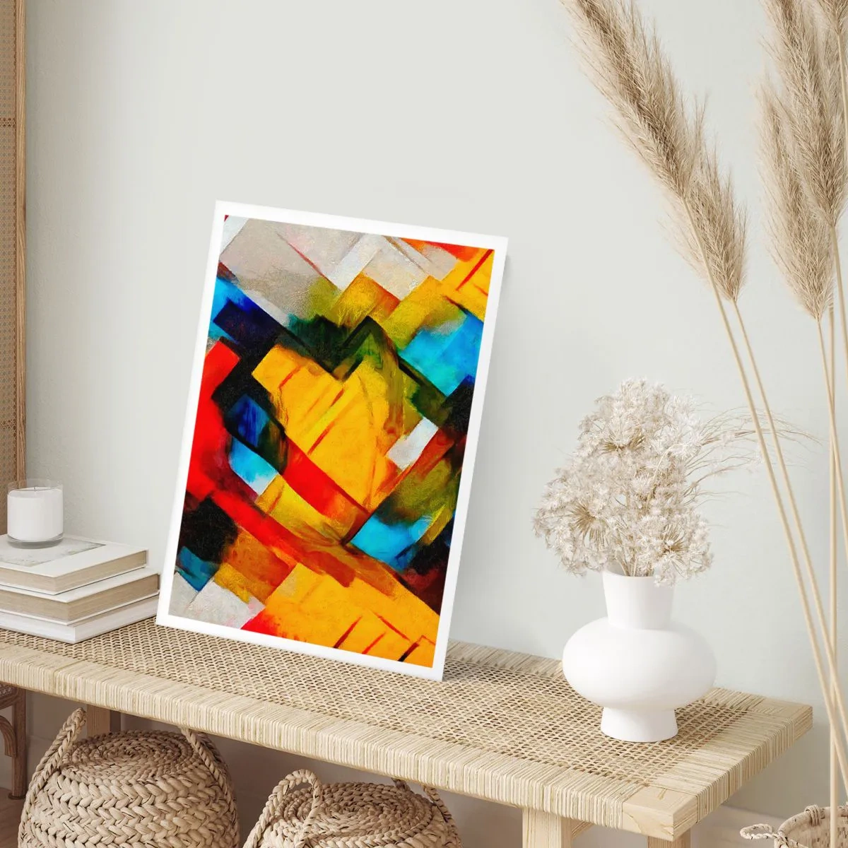 Affiche - Poster - Une superposition multicolore - 61x91 cm