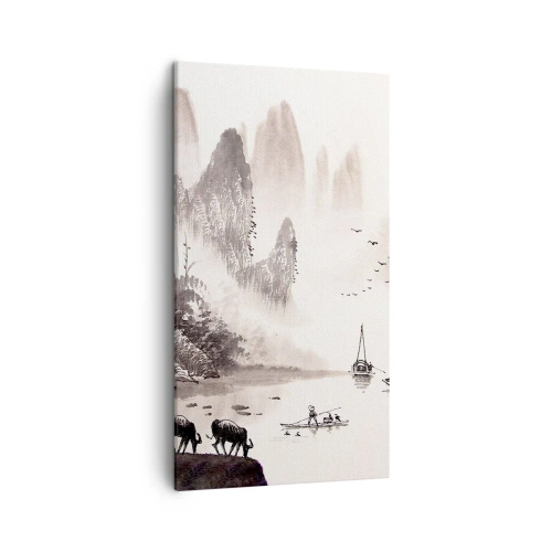 Impression sur toile - Image sur toile - Le quotidien exotique de l'Orient - 45x80 cm