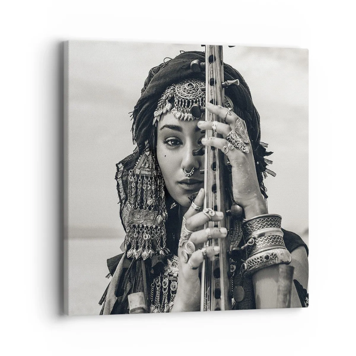 Impression sur toile - Image sur toile - Musique de l'Orient elle-même - 40x40 cm
