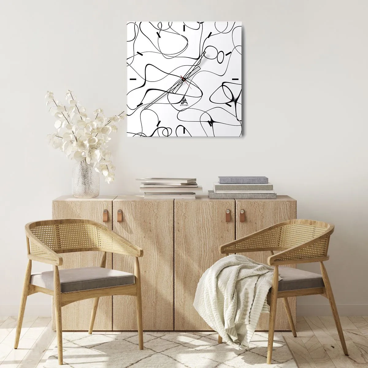 Horloge murale - Pendule murale - Le chemin de la vie, les voies du hasard - 40x40 cm