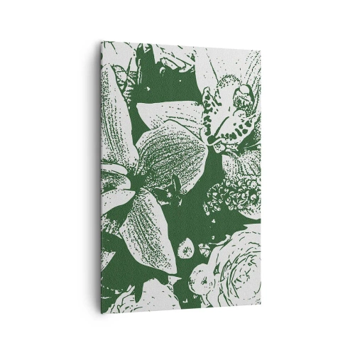 Impression sur toile - Image sur toile - Bouquet - le monde du vert - 80x120 cm