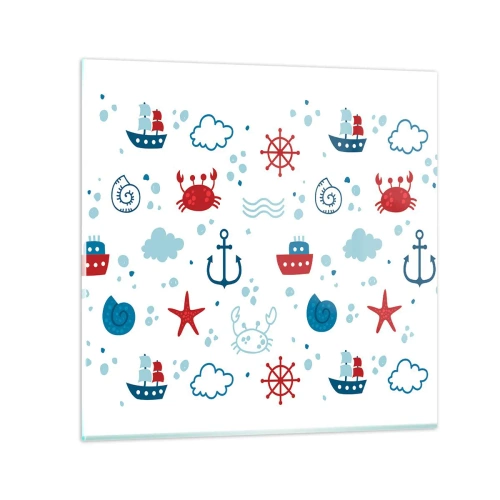 Impression sur verre - Image sur verre - Conte de fées de la mer - 30x30 cm