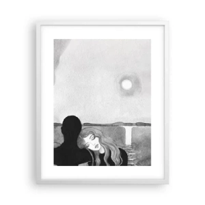 Affiche dans un cadre blanc - Poster - Toujours un secret - 40x50 cm