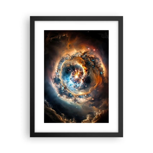 Affiche dans un cadre noir - Poster - Le début - 30x40 cm