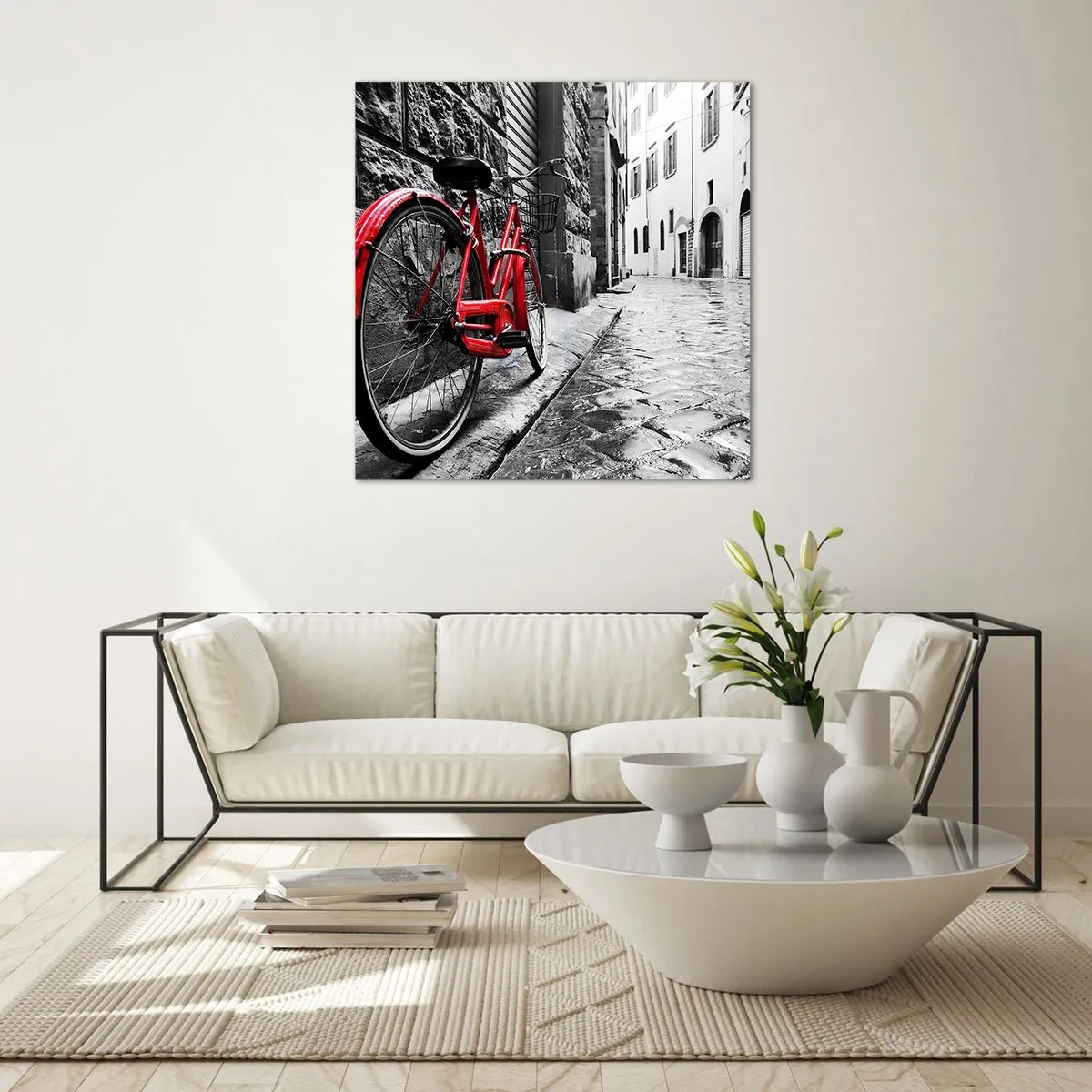 Impression sur verre - Image sur verre - La vraie beauté ne vieillit pas - 30x30 cm