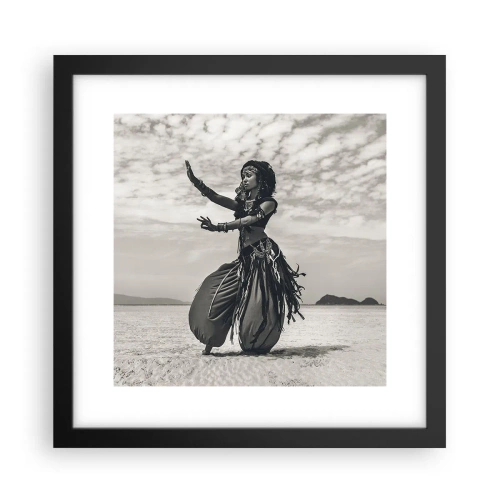 Affiche dans un cadre noir - Poster - Danse des îles du sud - 30x30 cm