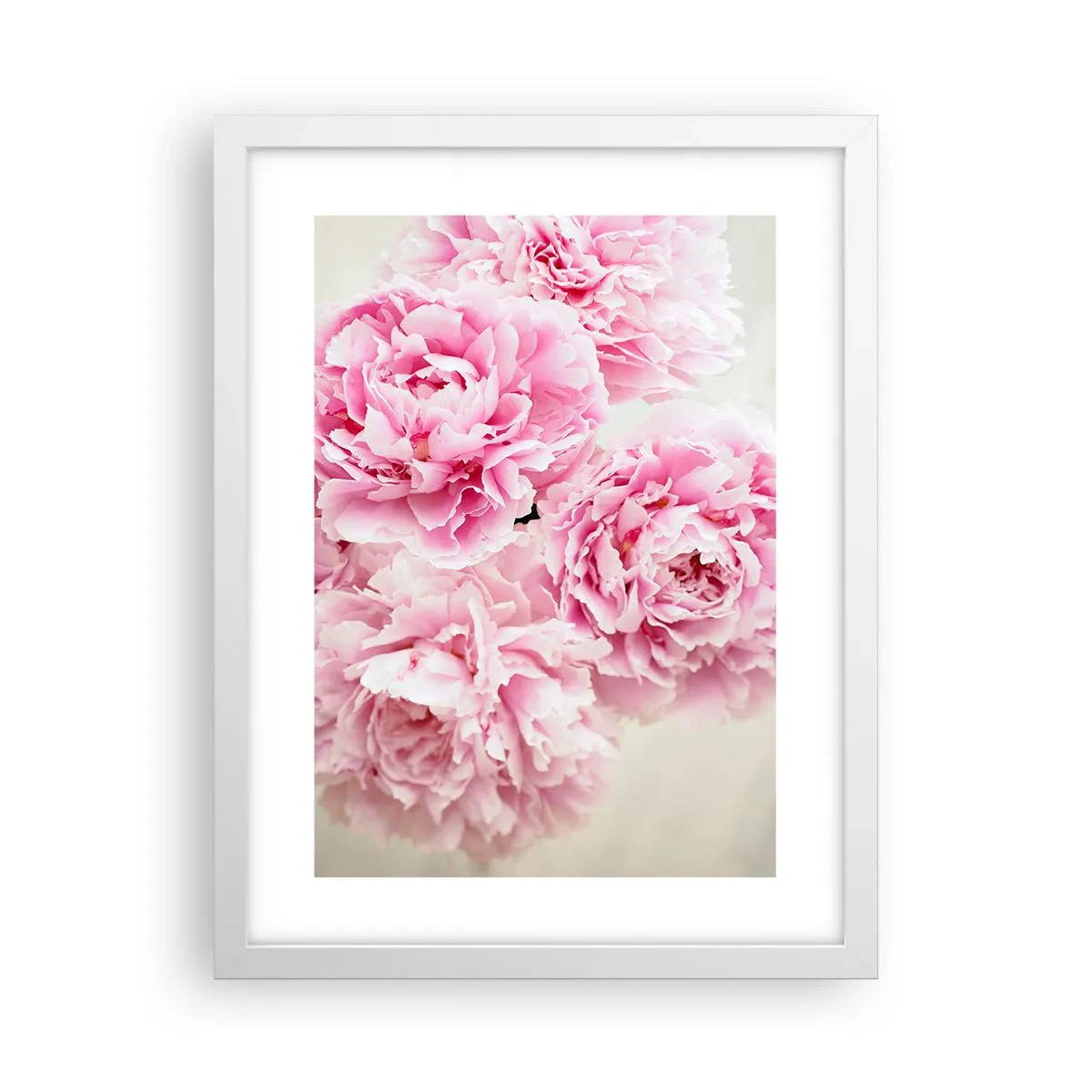 Affiche dans un cadre blanc - Poster - En glamour rose - 30x40 cm