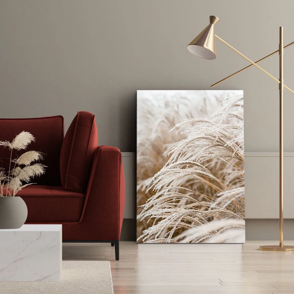 Impression sur toile - Image sur toile - Prosternez-vous devant le soleil d'automne - 80x120 cm