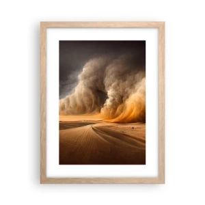 Affiche dans un chêne clair - Poster - La colère du désert - 30x40 cm