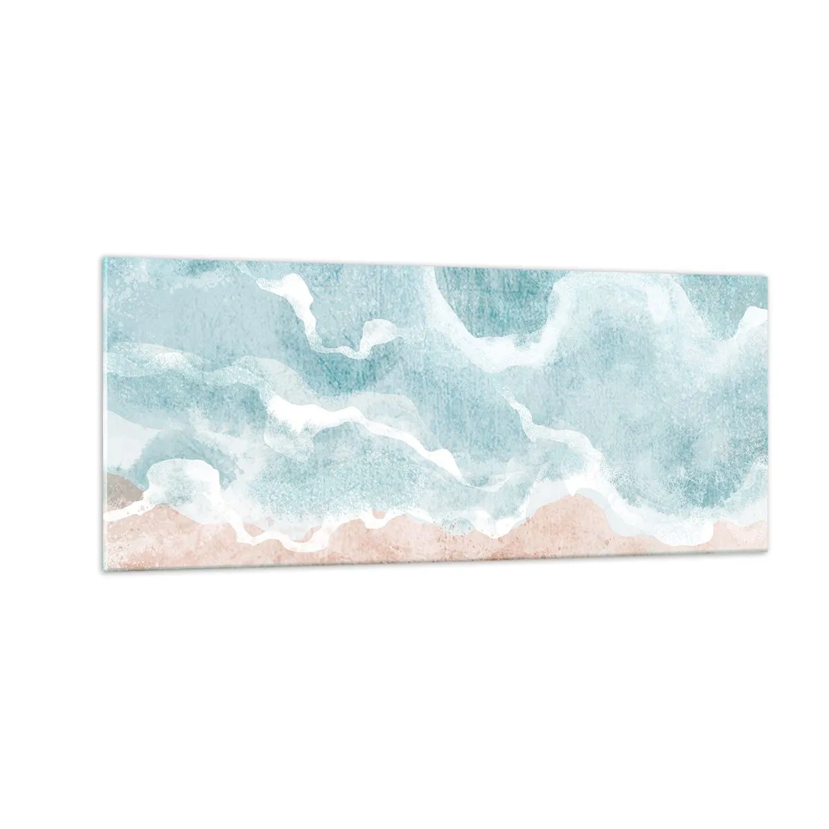 Impression sur verre - Image sur verre - Abstraction du nuage - 100x40 cm