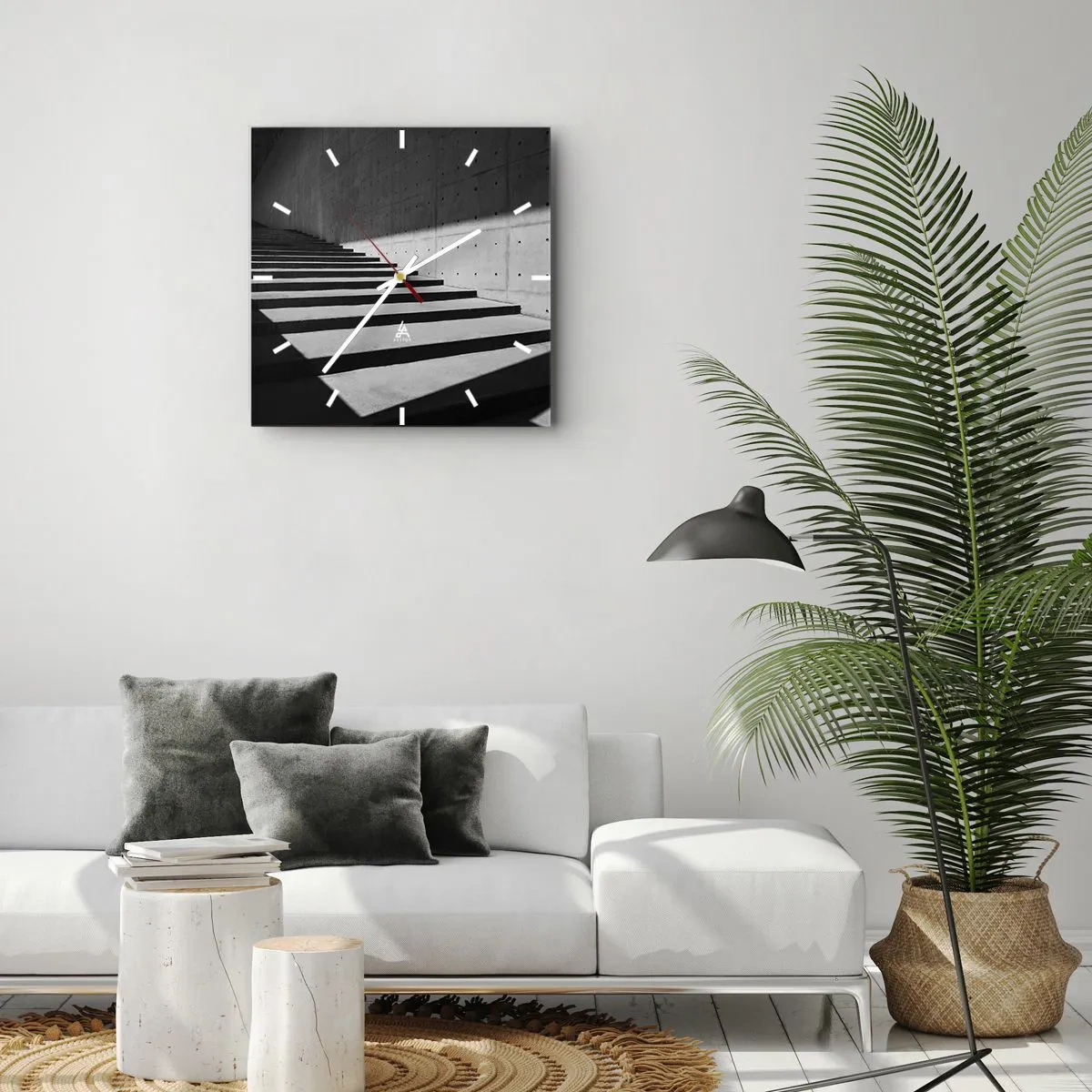 Horloge murale - Pendule murale - La beauté brute du modernisme - 40x40 cm