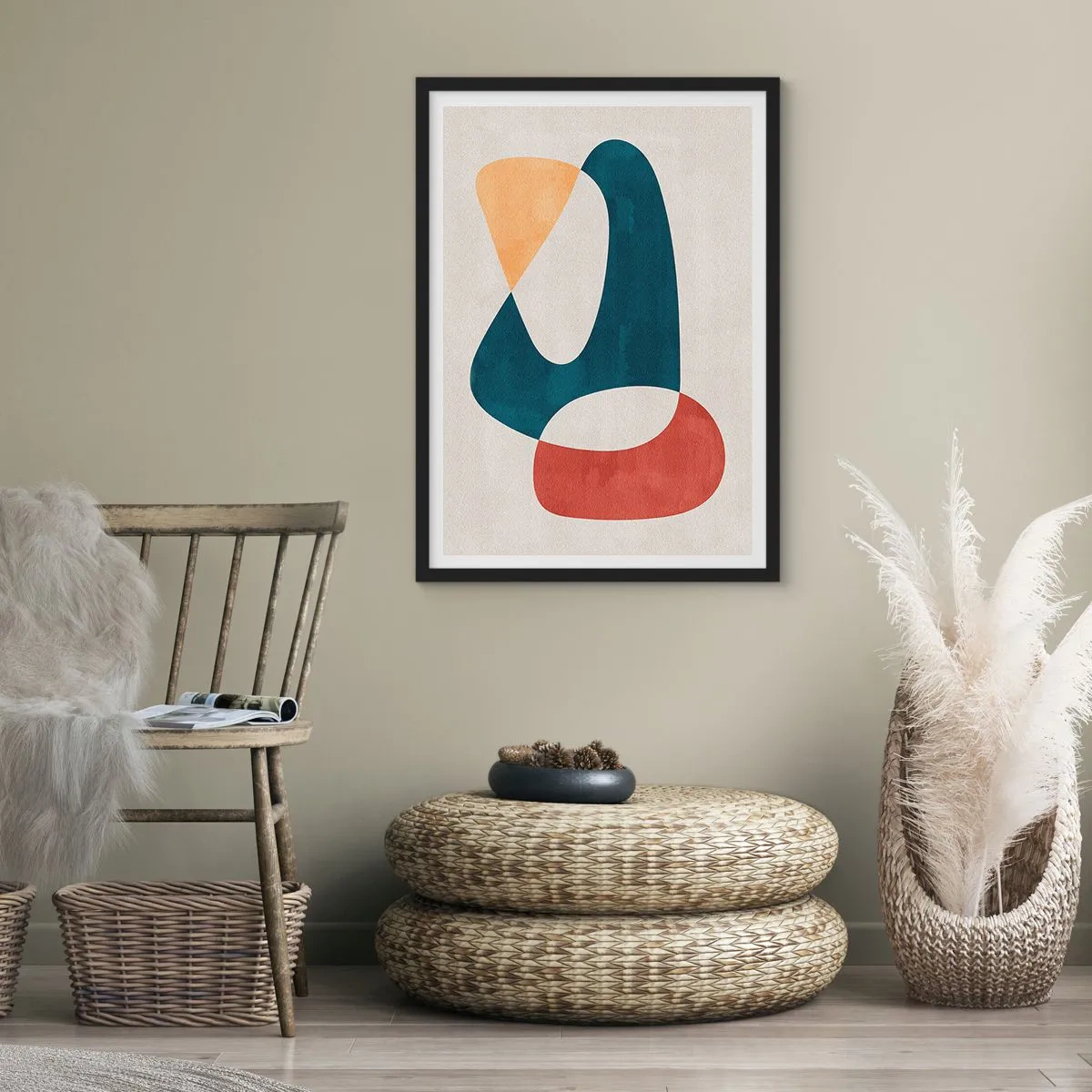 Affiche dans un cadre noir - Poster - Influences et métamorphoses - 70x100 cm