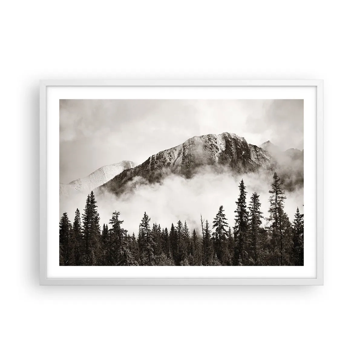 Affiche dans un cadre blanc - Poster - Seigneur de granite - 70x50 cm