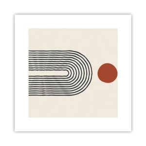 Affiche - Poster - Le magnétisme des formes et des couleurs - 30x30 cm